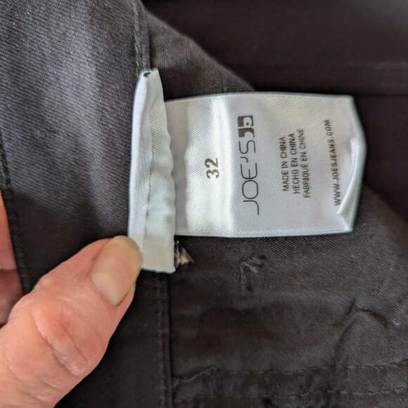 Joes Jeans Women Black Callie Coated High Rise Cropped Bootcut Jeans size 32 - Picture 9 of 9